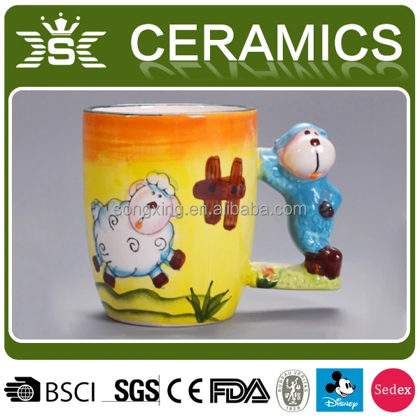 New products 12OZ cups, mini Animal  Mug Size and shape can be customized