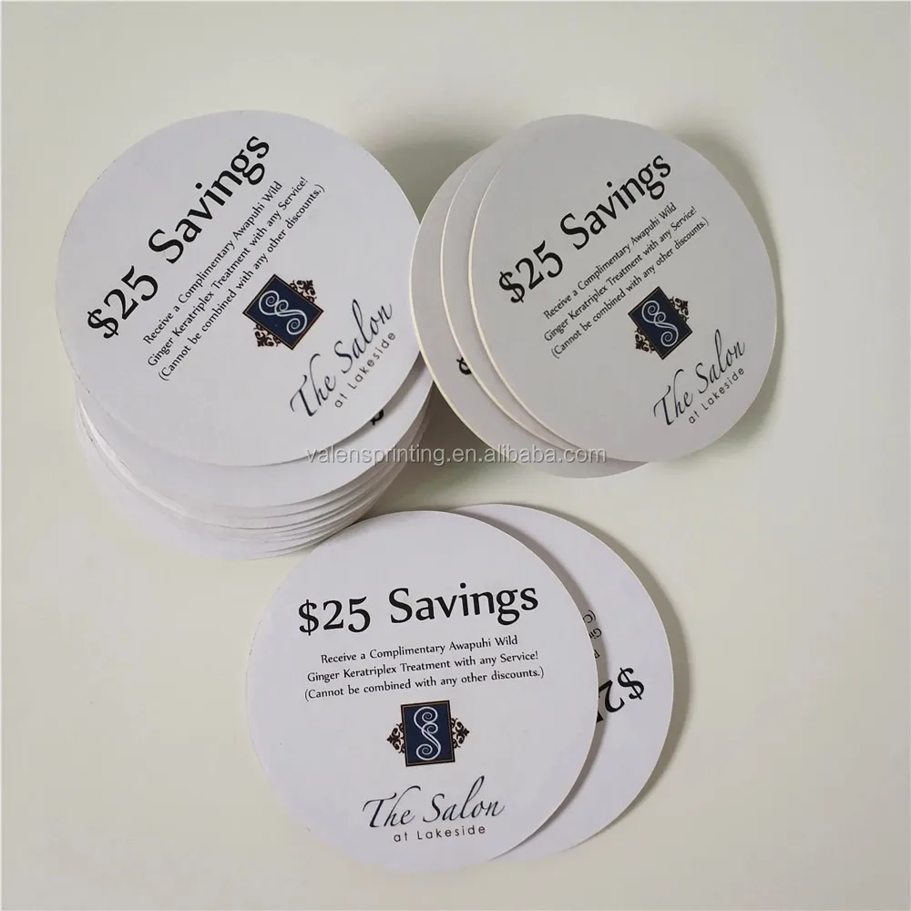 2mm Absorbent Paper Coaster