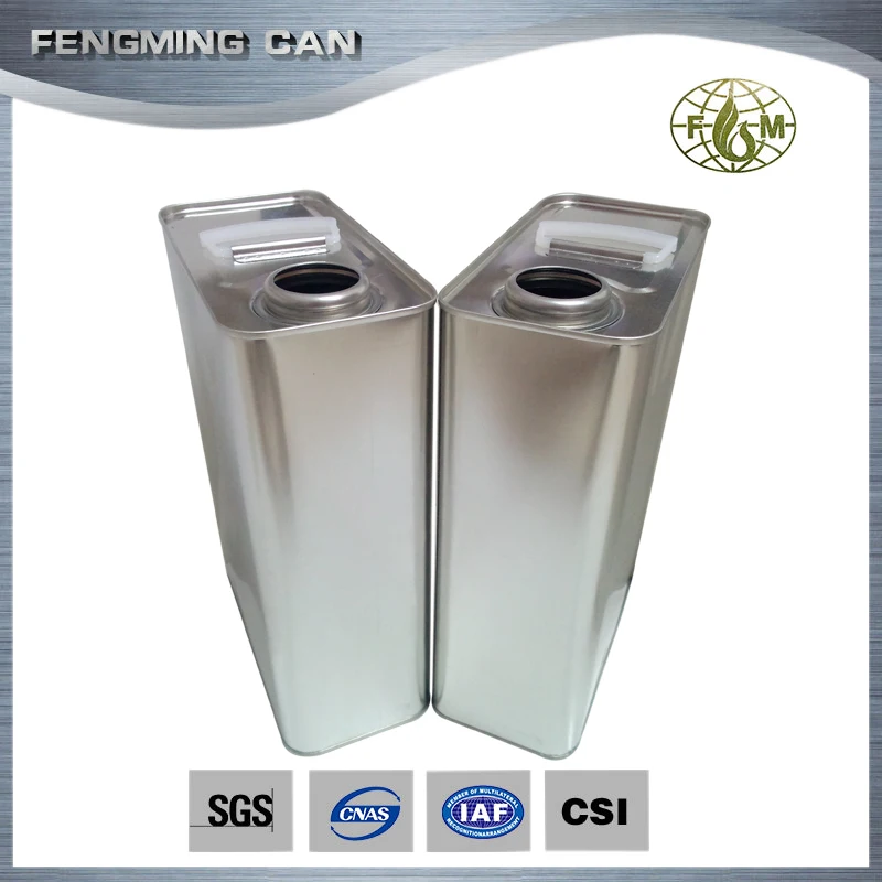 3liter metal material plain jerry tin can for engine oil packaging