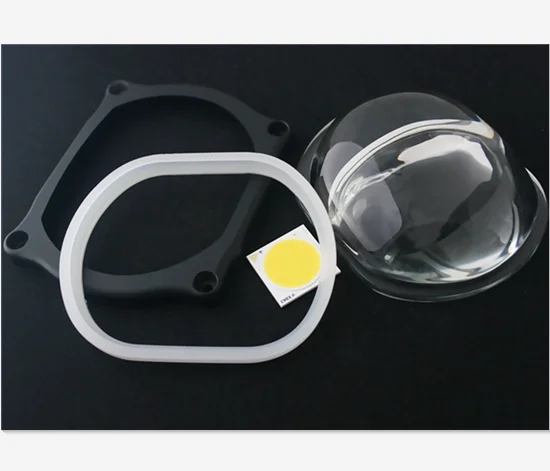 
107mm big optical led glass clu058 led lens for cob cxb3590 reflector 