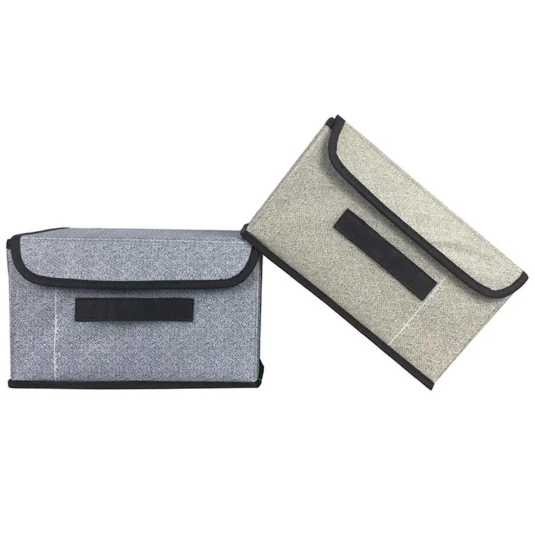 
New Style Colorful Stripe Printing Cubes Bin Fabric Multifunction foldable storage box with lid 