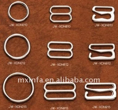 Swimwear bra strap o ring and slider