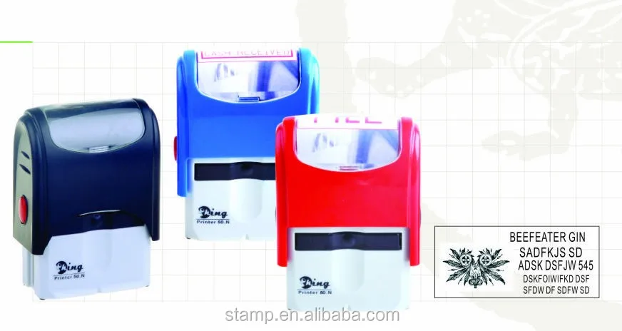 2023 office use Plastic Stamp Refillable Office Use  Self-Inking Rubber Stamp