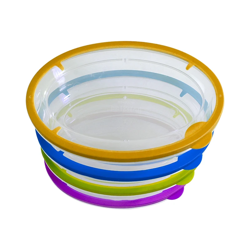 Plastic small oval food grade food container microwavable silicone food storage containers with division