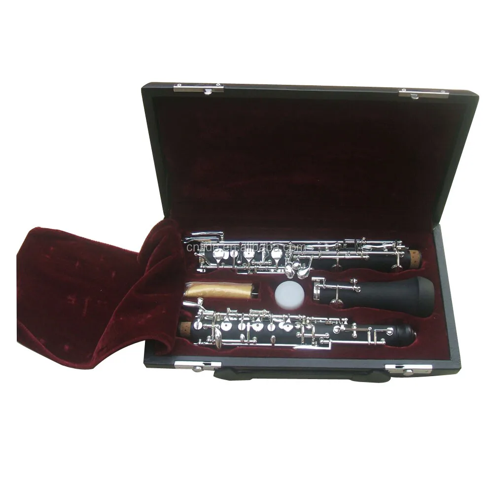 Semi automaticsilver plated key hard rubber oboe OB7500S