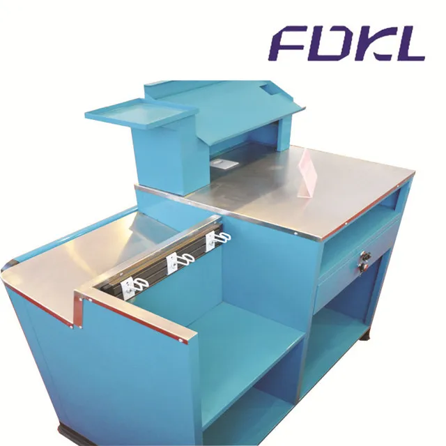 Supermarket convenience cashier checkout counter ! Store cash desk!