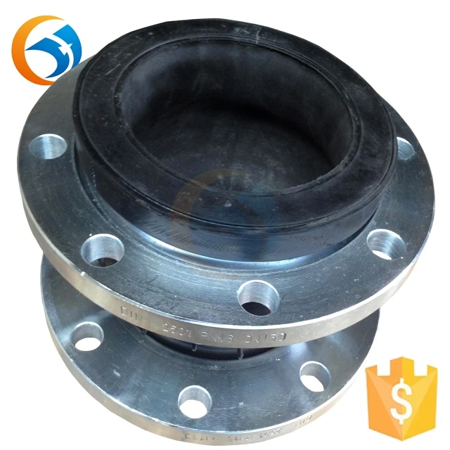 Carbon Steel Fange Flexible Galvanized Rubber Expansion Joint Flanged Rubber Flex Connectors