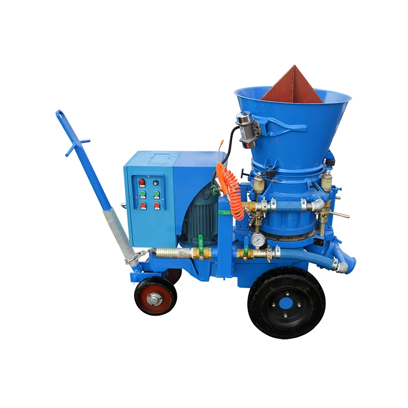 Распыление Gunite сухая смесь огнеупорный спрей Горячая продажа огнеупорная дробовая машина цена