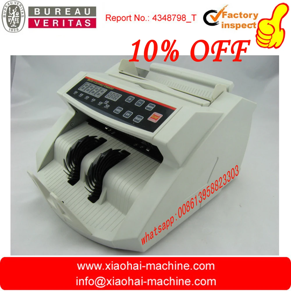 Популярная машина для счета денежных купюр USD / EURO с детектором поддельных купюр