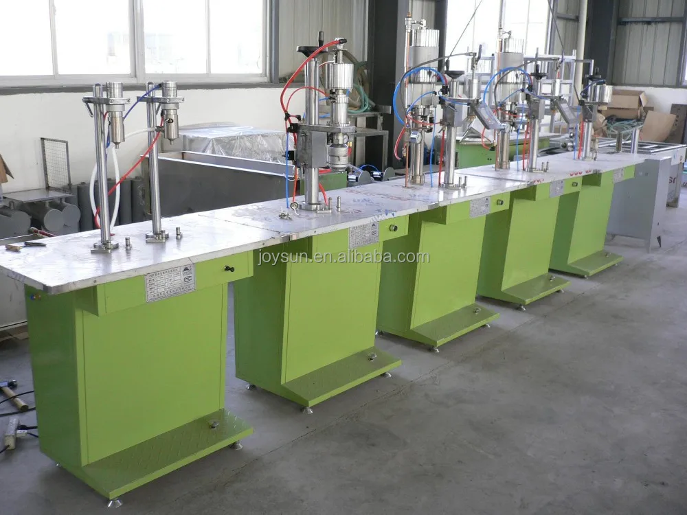 
 Полуавтоматическая аэрозольная разливочная машина  