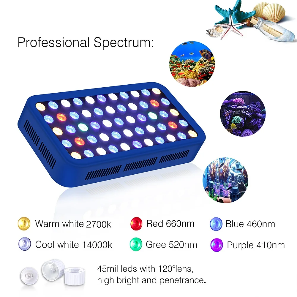 Best Smart Blue-tooth Coral Reef Used Factory Price LED Aquarium Light