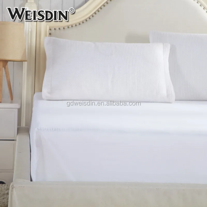 Hotel collection bed sheets plain 100% cotton queen size bed fitted sheet sets