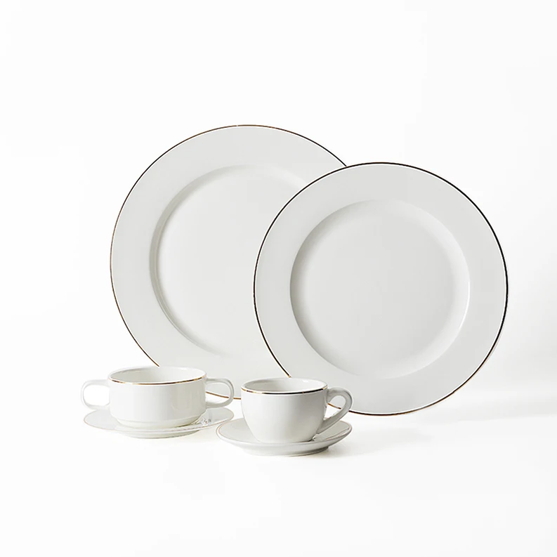 Luxury Hotel Ceramics Tableware Set, Guangzhou Dinner Set, Bone China Royal Dinnerware Set Porcelain*