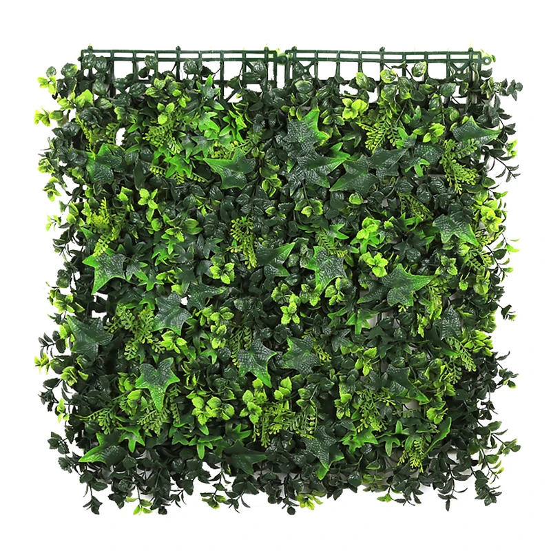 2019 New Design Planter Type Mixed Color Vertical Green Wall Artificial Green Wall for Home Garden Balcony Decoration