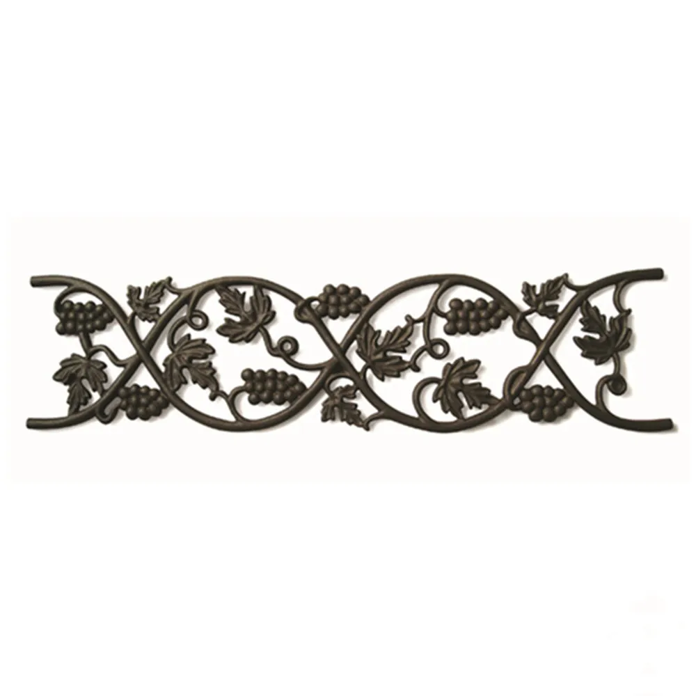 Decorative wrought iron flower leaves metal for wall gate fence