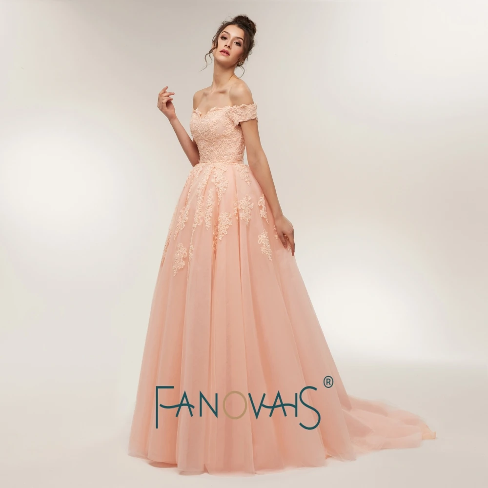 Ruolai BSY003 Off Shoulder Long Party Evening Dress