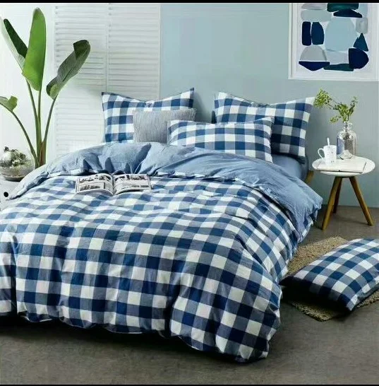 Одобрено CE, 100% хлопок, синий комплект постельного белья