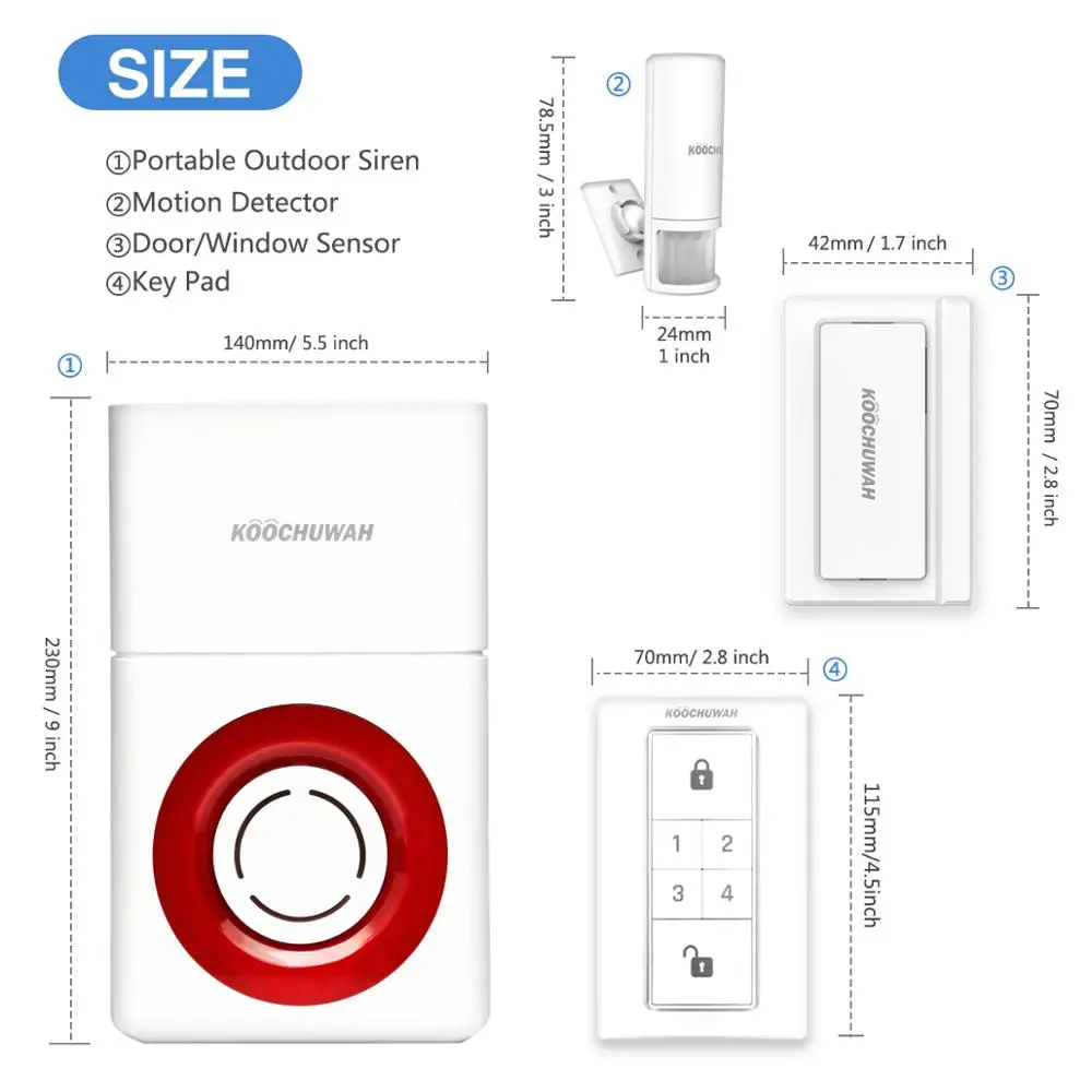 New Siren Alarm With 3G 4G Wireless Alarm Host Waterproof Anti-Burglar Security System