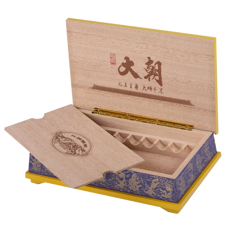 
High End Luxury Cigar Boxes Factory Customize Unique Design Cigar Wooden Box 
