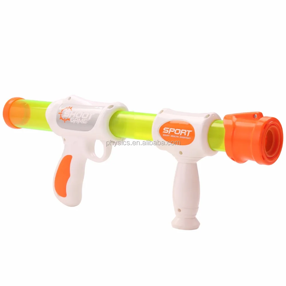 Rapid Fire Atomic Power Pump Action Popper Air Powered Blaster Shooter Gun Foam Ball Battle Toy for Kids