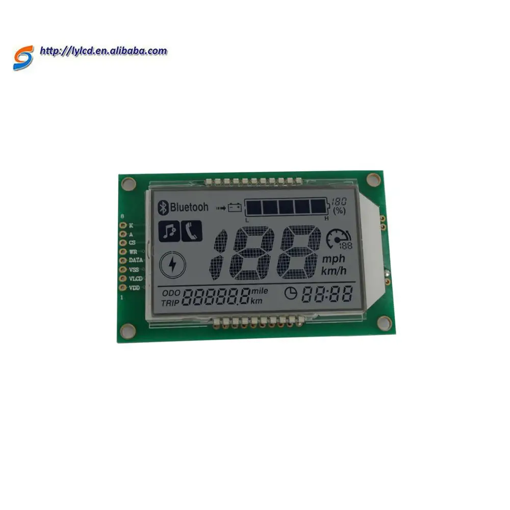Изготовленный На Заказ автомобильный ЖК-Спидометр 7-сегментный цифровой ЖК-дисплей метр ЖК-модуль 19 цифр