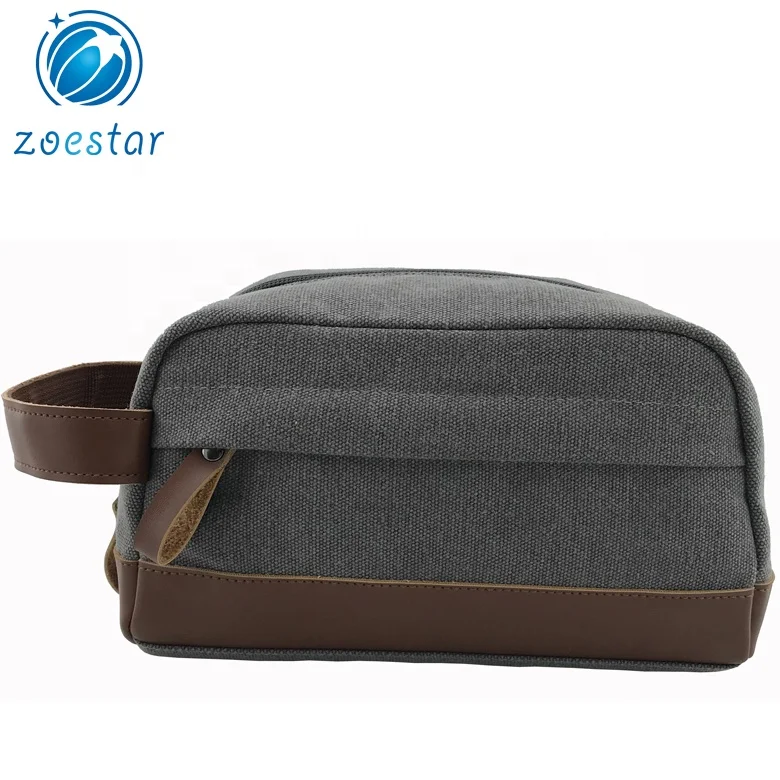 Men Quality Wallet wrist Casual Purse Big Casual Male Envelope Canvas Key Bag Clutch Grey