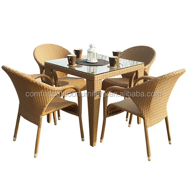 Commercial Rattan Restaurant Dining Furniture Set