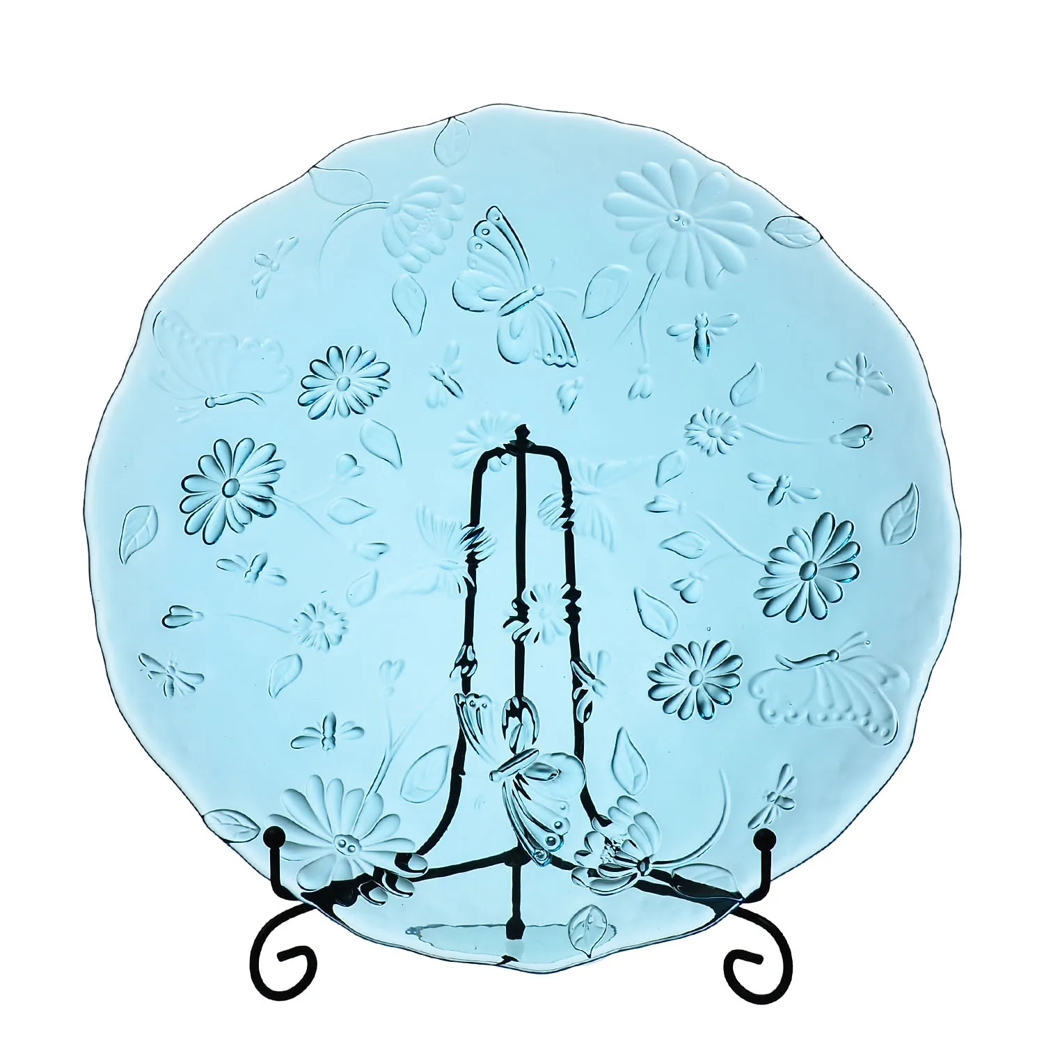 Оптовая продажа, набор цветной прозрачной посуды для декорирования/стеклянная тарелка в форме листьев лотоса