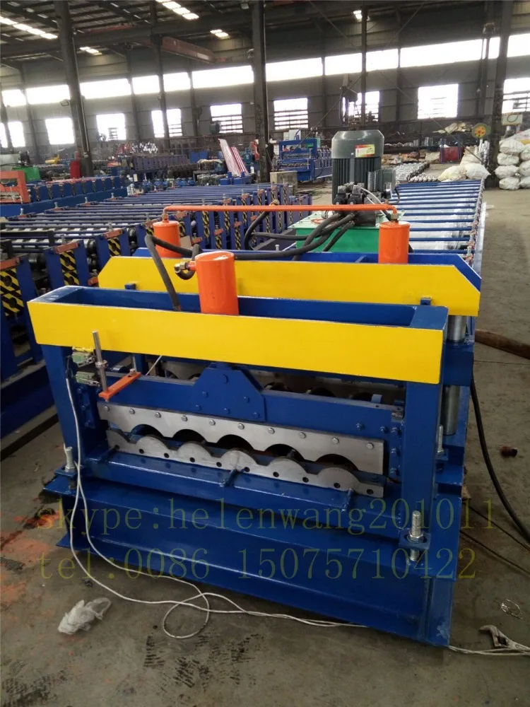 Glazed tile building material metal sheet cold forming machine/corrugated roof making machine