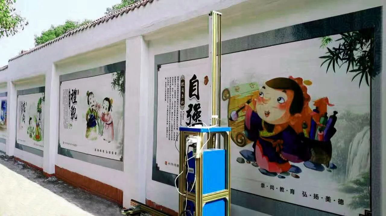 ZKMC Industrial Large Format Vertical Inkjet 3d Wall Printing Machine