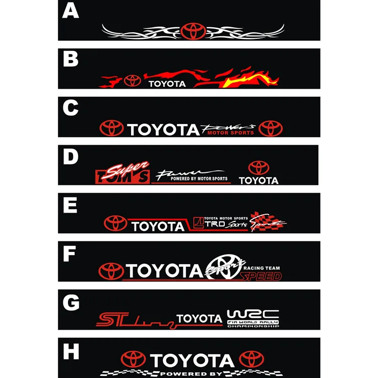 Toyota corolla windshield stickers