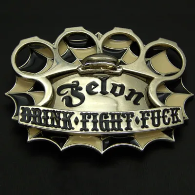 35-40mm bull head logo western buckle