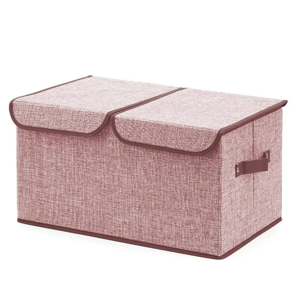 
Daily necessities collapsible non woven fabric storage box for cloth double layer storage box 