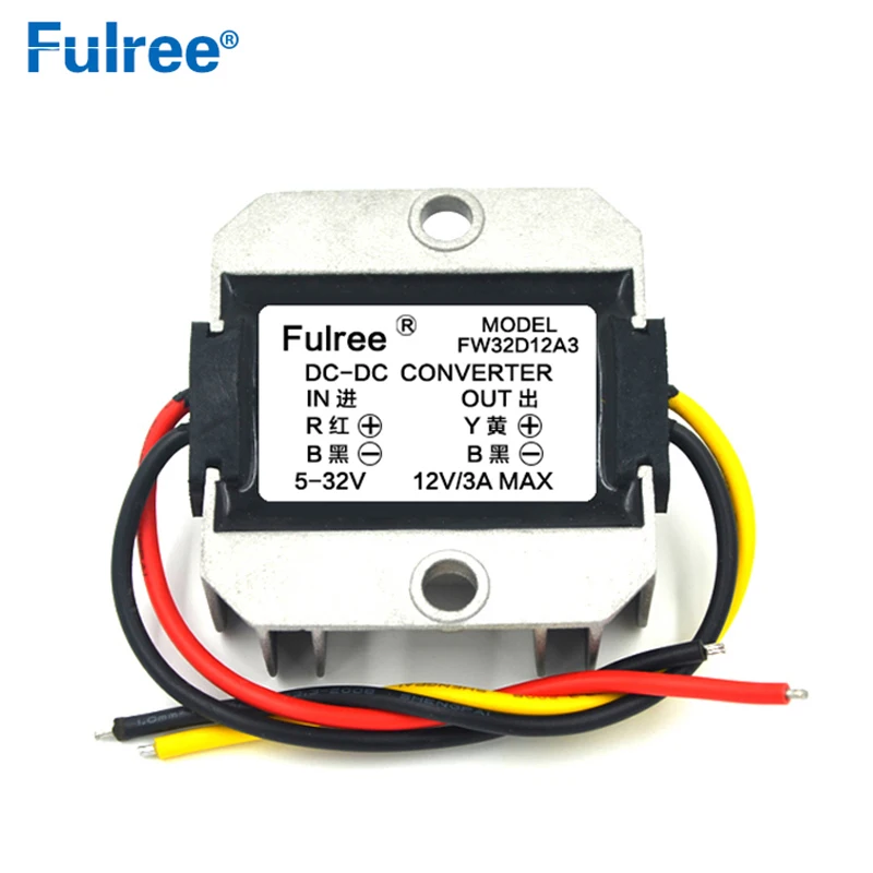 12V19V24V(5-32V) to 12V 1A 2A 3A DC DC Power Voltage Regulator Stabilizer Converter 12 volt Power Supply for Car Radio Speaker
