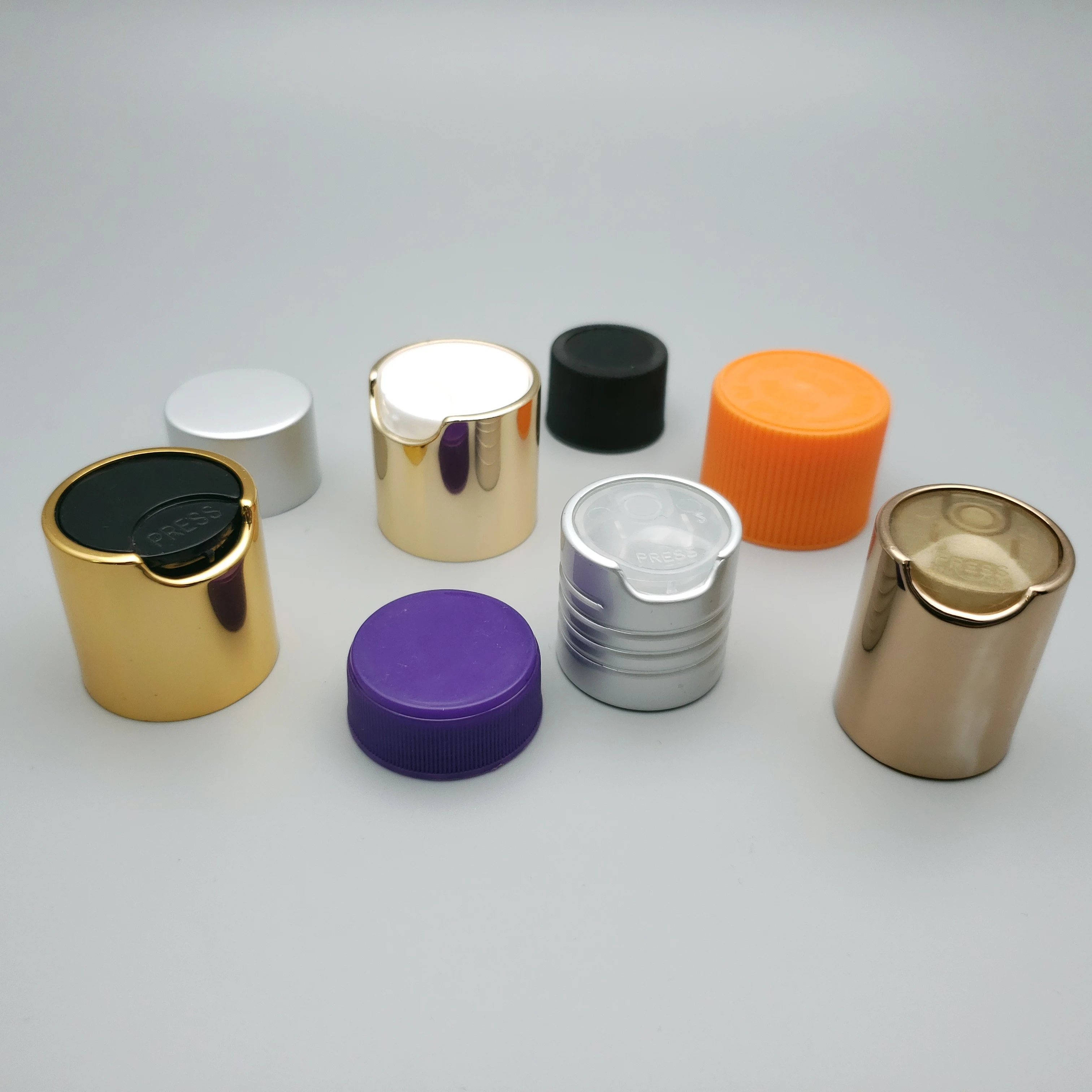 24mm 28mm plastic normal screw cap with PE liner plastic bottle cap with ribbed