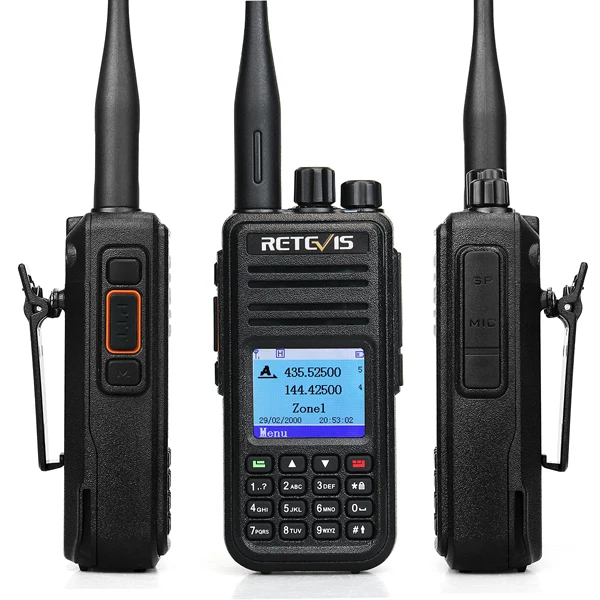 GPS 136-174MHz 400-480MHz Dual Band DMR UHF VHF DMR Radio walkie talkie Retevis RT3S