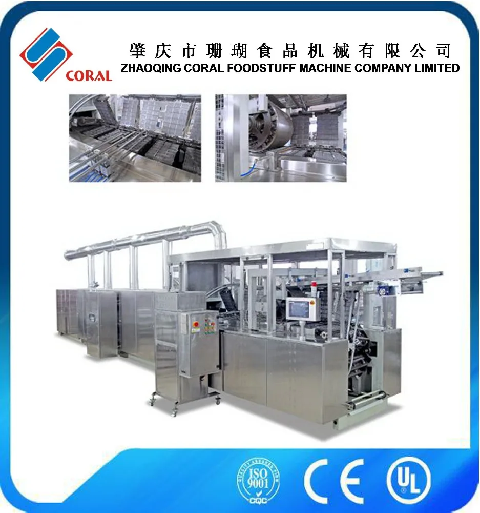 Advanced machinary High Efficiency Wafer Baking Machine/Ball Wafer Production Line with chocolate enrobing/Wafer Production Line
