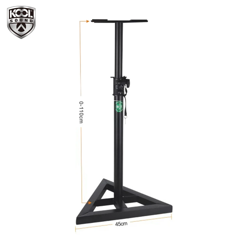 KOOL SOUND metal black speaker adjustable surround professional box monitor-speaker-stand on the stage