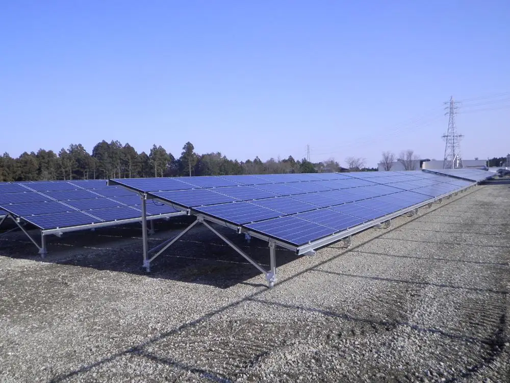 Goomax 1MW solar power plant mounting structures, solar racking