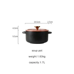 China yummy food high temperature resistant retro stew clay pot 1825