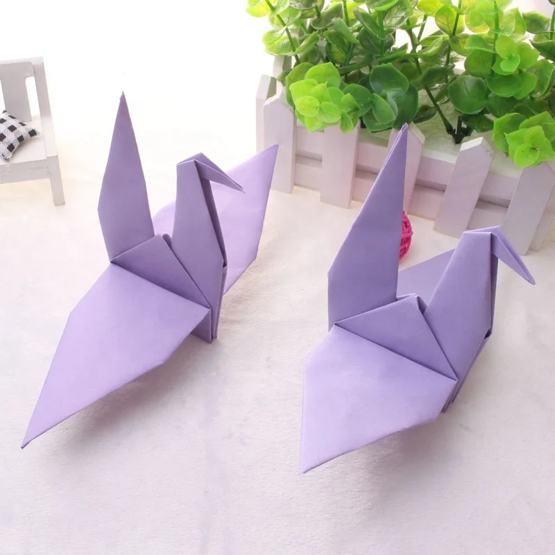 Factory 100pcs/bag Folded Paper Origami Birds for Birthday Wedding Baby Shower Party Decoration