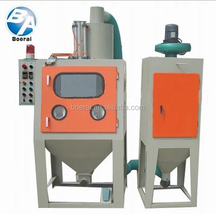 Roller type Sand blasting machine   Little workpiece suitable Automatic sandblasting equipment