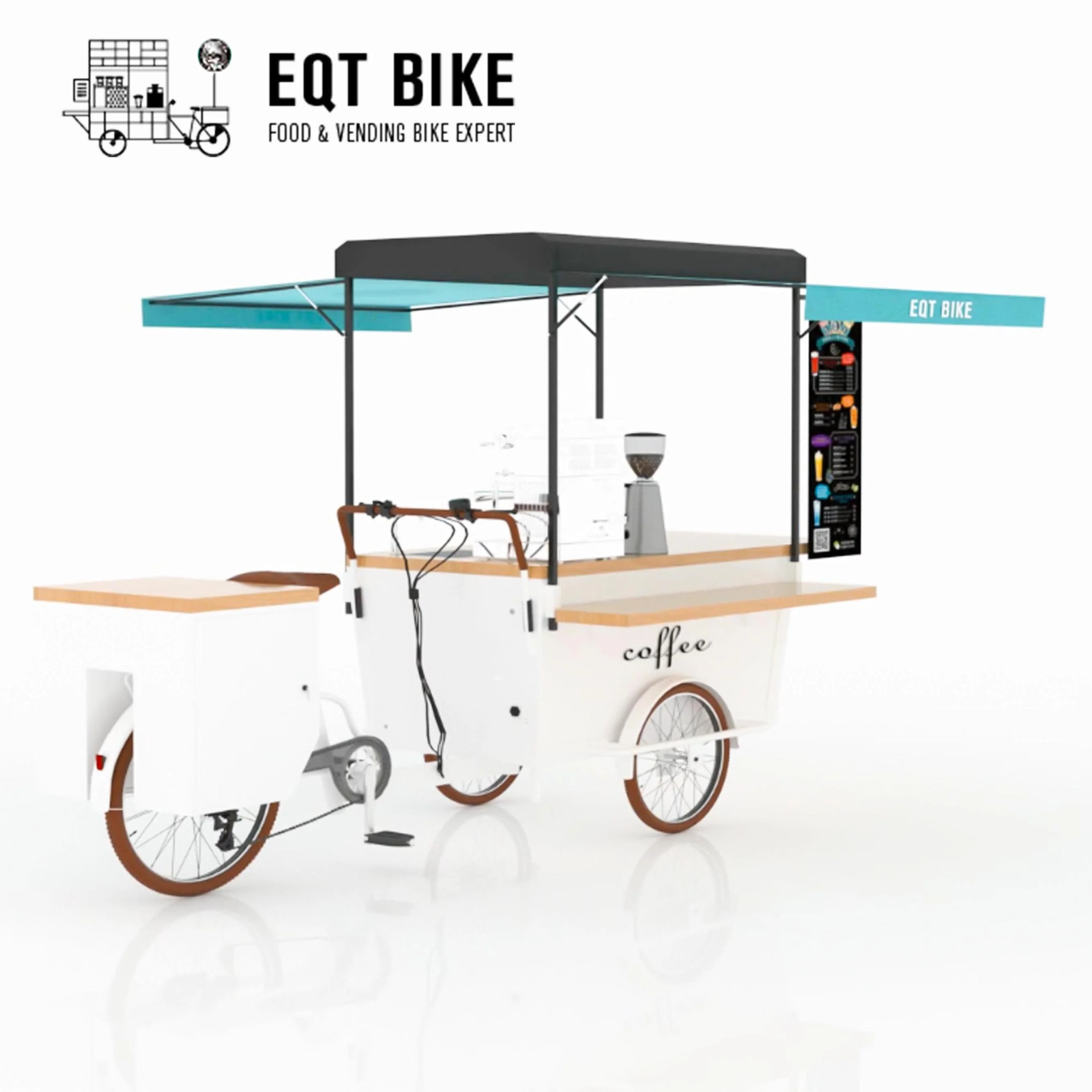 Electric Mobile Food Cart Food Bike Coffee Bike For Sale