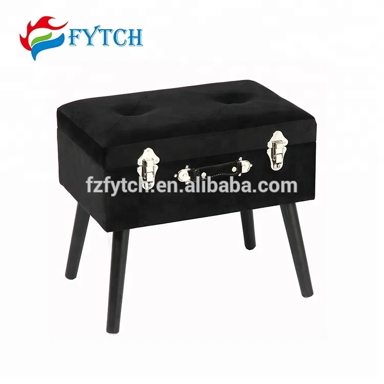 Hot- selling economic furniture blue sapphire ottoman storage stool