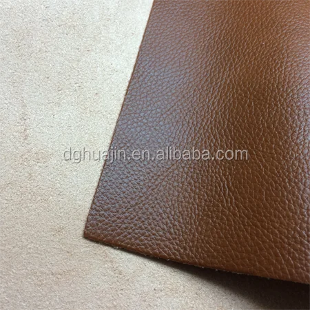 Custom Eco Friendly Pvc Embossed Semi Pu Synthetic Faux Furniture Leather Gold Artificial Fabric Leather For Car Seat