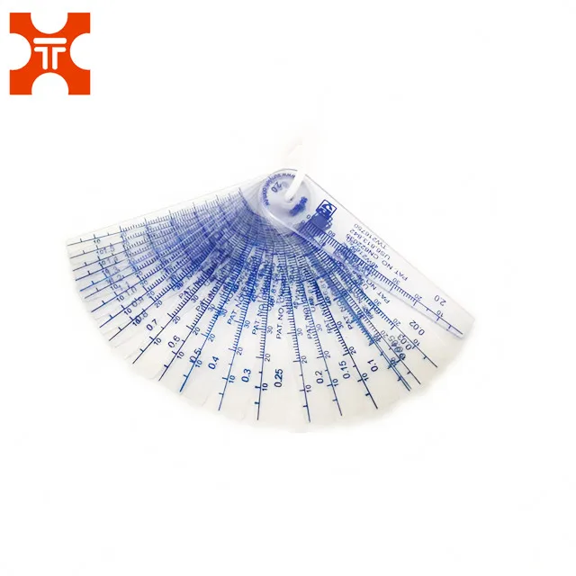 0.05 to 1.5mm Thickness Plastic Metric Filler Feeler Gauge 18 blades/set  Gap Measuring Tool for Measuring Gap