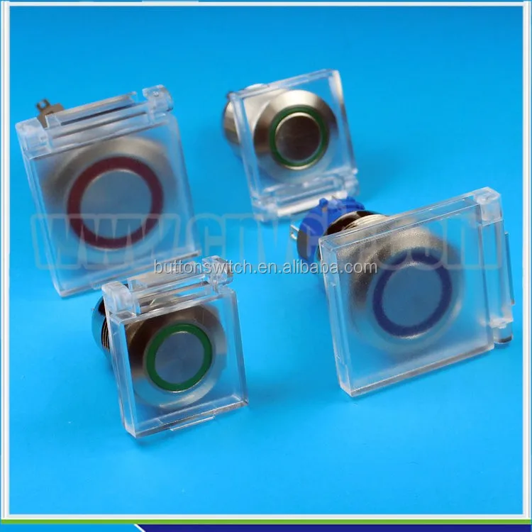 BBB High Quality White Transparent Waterproof Cover 16mm/19mm/22mm Mounting Panel Pushbutton Switch Cap