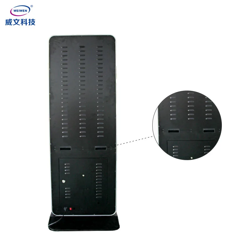 55 inches floor standing lcd advertising display touch screen 4k interactive digital signage kiosk for bank halls