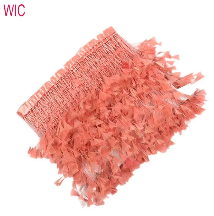 China Manufacturer Goose Biot-Stripped Cocktail Fringe  Feather Trim