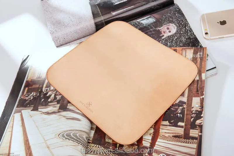 Genuine Brown Leather Mouse Mat Computer Mouse Pad